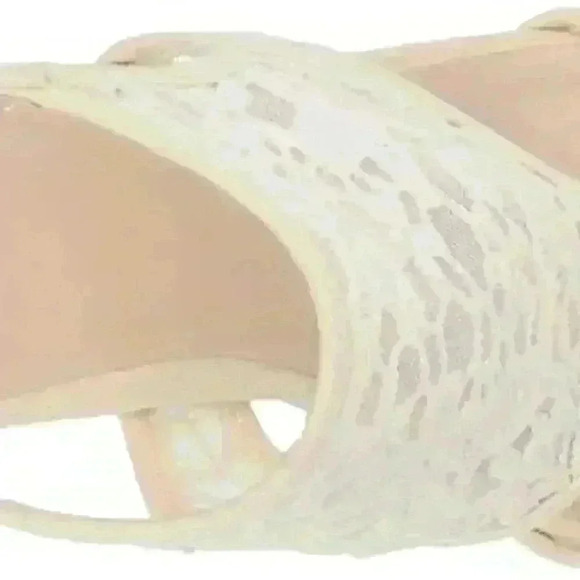 Fergalicious Maddox 3 Peep Toe Block Heels Maddox 3 Cream SIZE 6 (BRAND NEW) - Picture 7 of 16